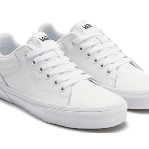 Vans Womens All-White Low-Top Sneakers